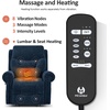 image:imageMCombo Triple Motor Power Lift Recliner Chair with Massage and Lumbarampseat Heating Rolled Arms Adjustable Headrest for Elderly People Fabric 7888 Coffee MediumNavy Blue