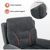 image:imageMCombo Triple Motor Power Lift Recliner Chair with Massage and Lumbarampseat Heating Rolled Arms Adjustable Headrest for Elderly People Fabric 7888 Coffee MediumDark Grey