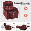image:imageMCombo Triple Motor Power Lift Recliner with Massage and Heat Electric Recliner Chair for Elderly People Adjustable Headrest Infinite Position Cup HoldersUSB Ports Fabric 7661Navy Blue MediumBurgundy