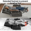 image:imageMCombo Triple Motor Power Lift Recliner with Massage and Heat Electric Recliner Chair for Elderly People Adjustable Headrest Infinite Position Cup HoldersUSB Ports Fabric 7661Navy Blue MediumGrey