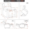 image:imageMCombo Triple Motor Power Lift Recliner with Massage and Heat Electric Recliner Chair for Elderly People Adjustable Headrest Infinite Position Cup HoldersUSB Ports Fabric 7661Navy Blue MediumBrown