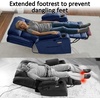 image:imageMCombo Triple Motor Power Lift Recliner with Massage and Heat Electric Recliner Chair for Elderly People Adjustable Headrest Infinite Position Cup HoldersUSB Ports Fabric 7661Navy Blue MediumNavy Blue