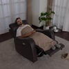 image:imageMCombo Triple Motor Power Rocker Recliner with Adjustable Headrest FSC Certified Oversized Leather Recliner Chair for Living Room Nursery Infinite Position USB amp TypeC 6277 Navy BlueDark Brown