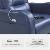 image:imageMCombo Triple Motor Power Rocker Recliner with Adjustable Headrest FSC Certified Oversized Leather Recliner Chair for Living Room Nursery Infinite Position USB amp TypeC 6277 Navy BlueNavy Blue