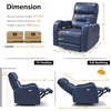 image:imageMCombo Triple Motor Power Rocker Recliner with Adjustable Headrest FSC Certified Oversized Leather Recliner Chair for Living Room Nursery Infinite Position USB amp TypeC 6277 Navy BlueNavy Blue