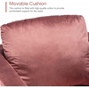 image:imageMCombo Velvet Accent Chair Tufted Barrel Armchair Upholstered Single Sofa for Small Spaces Living Room Office Reception Fabric 4066 Pink