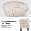 image:imageMCombo Velvet Accent Chair Tufted Club Chairs Upholstered Side Chair with Legs Vanity Chair for Living Room Bedroom 4720 2 Cream WhiteCream White