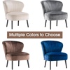 image:imageMCombo Velvet Accent Chair Tufted Club Chairs Upholstered Side Chair with Legs Vanity Chair for Living Room Bedroom 4720 2 Cream WhiteCream White