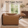 image:imageMCombo Wall Hugger Power Recliner Chair for Adult ST280 Black  256 ExtraWide Recliner Power Headrest Zero Gravity USB A amp C Charge Ports Living Room Breathable Faux LeatherCognac Tan