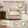image:imageMCombo Wall Hugger Power Recliner Chair for Adult ST280 Black  256 ExtraWide Recliner Power Headrest Zero Gravity USB A amp C Charge Ports Living Room Breathable Faux LeatherCream White