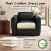 image:imageMCombo Wall Hugger Power Recliner Chair for Adult ST280 Black  256 ExtraWide Recliner Power Headrest Zero Gravity USB A amp C Charge Ports Living Room Breathable Faux LeatherBlack