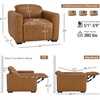 image:imageMCombo Wall Hugger Power Recliner Chair for Adult ST280 Black  256 ExtraWide Recliner Power Headrest Zero Gravity USB A amp C Charge Ports Living Room Breathable Faux LeatherCognac Tan