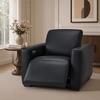 image:imageMCombo Wall Hugger Power Recliner Chair for Adult ST280 Black  256 ExtraWide Recliner Power Headrest Zero Gravity USB A amp C Charge Ports Living Room Breathable Faux LeatherBlack