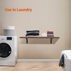image:imageMCombo Wall Mounted Workbench with Solid Wooden Tabletop for Garage Laundry Folding Worktable for Home Office Washroom AD90Rectangular