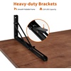 image:imageMCombo Wall Mounted Workbench with Solid Wooden Tabletop for Garage Laundry Folding Worktable for Home Office Washroom AD90Rectangular