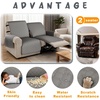 image:imageMCombo Waterproof Recliner Chair Cover Non Slip Recliner Cover with Pockets Furniture Protector Washable Recliner Slipcovers for Pets Kids Light Grey 3 SeatLight Grey