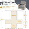 image:imageMCombo Waterproof Recliner Chair Cover Non Slip Recliner Cover with Pockets Furniture Protector Washable Recliner Slipcovers for Pets Kids Light Grey 3 SeatLight Grey
