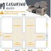 image:imageMCombo Waterproof Recliner Chair Cover Non Slip Recliner Cover with Pockets Furniture Protector Washable Recliner Slipcovers for Pets Kids Light Grey 3 SeatLight Grey