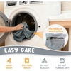 image:imageMCombo Waterproof Recliner Chair Cover Velvet Non Slip Recliner Cover with Cup Holder Access and Pockets Washable Furniture Protector Recliner Slipcover for Pets and Kids Champagne 20Dark Grey