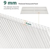 image:imageMCombo Window Awning Door Canopy Exterior Polycarbonate Cover Front Door Outdoor Patio Awning Canopy UV Rain Snow Protection Hollow Sheet Clear Board with White Bracket 791x406Clear Board with White Bracket