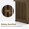 image:imageMCombo Wooden Dog House Furniture Solid Wood Pet Kennel Indoor for SmallMedium Dogs JD54 Brwon MediumBrwon