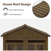image:imageMCombo Wooden Dog House Furniture Solid Wood Pet Kennel Indoor for SmallMedium Dogs JD54 Brwon MediumBrwon