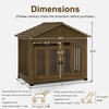 image:imageMCombo Wooden Dog House Furniture Solid Wood Pet Kennel Indoor for SmallMedium Dogs JD54 Brwon MediumBrwon