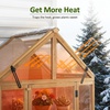 image:imageMCombo Wooden Greenhouse Outdoor with Openable Roof Vent and Adjustable Shelves 0826 Natural