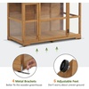 image:imageMCombo Wooden Greenhouse Outdoor with Openable Roof Vent and Adjustable Shelves 0826 Natural