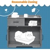 image:imageMCombo XLarge Cat Litter Box Furniture Hidden with Drawer Pet Enclosed Litter Bench Wooden Hideaway Extra Large Indoor Cat House Kitten Washroom Storage Bench CT46Grey
