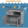 image:imageMCombo XLarge Cat Litter Box Furniture Hidden with Drawer Pet Enclosed Litter Bench Wooden Hideaway Extra Large Indoor Cat House Kitten Washroom Storage Bench CT46Grey