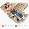 image:imageMCombo Zero Gravity Power Reclining Sofa with Heat and Vibration Massage 3 Seater Reclining Couch with USB Ports Cup Holders for Living Room Fabric PR648SET BeigeBeige