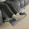 image:imageMCombo Zero Gravity Power Reclining Sofa with Heat and Vibration Massage 3 Seater Reclining Couch with USB Ports Cup Holders for Living Room Fabric PR648SET BeigeGrey