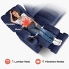 image:imageMCombo Zero Gravity Power Reclining Sofa with Heat and Vibration Massage 3 Seater Reclining Couch with USB Ports Cup Holders for Living Room Fabric PR648SET BeigeNavy Blue