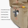 image:imageMCombo Zero Gravity Power Reclining Sofa with Heat and Vibration Massage 3 Seater Reclining Couch with USB Ports Cup Holders for Living Room Fabric PR648SET BeigeBeige