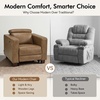 image:imageMCombo Zero Wall Hugger Power Recliner Chair for Adult HL128 Ginger  Power Headrest USB A amp C Charge Ports Small Spaces Solid Wood Legs Breathable Faux LeatherGinger