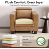 image:imageMCombo Zero Wall Hugger Power Recliner Chair for Adult HL128 Ginger  Power Headrest USB A amp C Charge Ports Small Spaces Solid Wood Legs Breathable Faux LeatherToast
