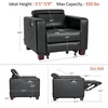 image:imageMCombo Zero Wall Recliner Chair Wall Hugger Power Recliner Chair with Adjustable Headrest High Wood Leg USB amp Type C Dual Charge Ports for Living Room Small Spaces HL128 Textile GreyBlack
