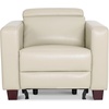 image:imageMCombo Zero Wall Recliner Chair Wall Hugger Power Recliner Chair with Adjustable Headrest High Wood Leg USB amp Type C Dual Charge Ports for Living Room Small Spaces HL128 Textile GreyBeige
