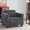 image:imageMCombo Zero Wall Recliner Chair Wall Hugger Power Recliner Chair with Adjustable Headrest High Wood Leg USB amp Type C Dual Charge Ports for Living Room Small Spaces HL128 Textile GreyDark Grey