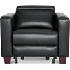 image:imageMCombo Zero Wall Recliner Chair Wall Hugger Power Recliner Chair with Adjustable Headrest High Wood Leg USB amp Type C Dual Charge Ports for Living Room Small Spaces HL128 Textile GreyBlack