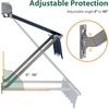 image:imageMacrout 63 Patio Window Awning for Door Entrance Aluminum Fully Assembled Manual Retractable Sunshade Canopy WA416 Dark Grey 63Dark Blue