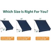 image:imageMacrout 63 Patio Window Awning for Door Entrance Aluminum Fully Assembled Manual Retractable Sunshade Canopy WA416 Dark Grey 63Dark Blue