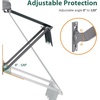 image:imageMacrout 63 Patio Window Awning for Door Entrance Aluminum Fully Assembled Manual Retractable Sunshade Canopy WA416 Dark Grey 63Dark Grey  Acrylic Fabric