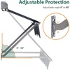 image:imageMacrout 63 Patio Window Awning for Door Entrance Aluminum Fully Assembled Manual Retractable Sunshade Canopy WA416 Dark Grey 63Dark Grey