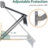 image:imageMacrout 63 Patio Window Awning for Door Entrance Aluminum Fully Assembled Manual Retractable Sunshade Canopy WA416 Dark Grey 63Dark Grey