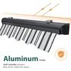 image:imageMacrout 63 Patio Window Awning for Door Entrance Aluminum Fully Assembled Manual Retractable Sunshade Canopy WA416 Dark Grey 63Grey with White Stripes