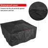 image:imageMcombo 32 Metal Fire Pit Square Table Backyard Patio Terrace Fire Bowl HeaterBBQIce Pit with Charcoal Rack Waterproof Cover 0039 Black