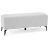 image:imageBarberPub Waiting Room Chairs Salon Furniture Office Reception Bench Ottoman Bench Lobby Guest Chairs for Entryway Store Faux Leather W704 Dark GreyCream White
