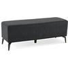 image:imageBarberPub Waiting Room Chairs Salon Furniture Office Reception Bench Ottoman Bench Lobby Guest Chairs for Entryway Store Faux Leather W704 Dark GreyDark Grey